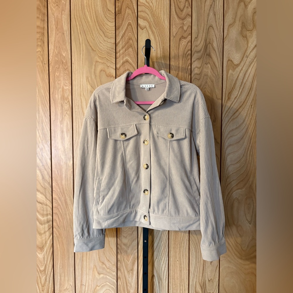 Corduroy Button-Down Shacket